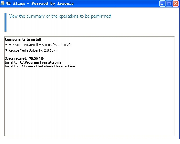 wd align utility中文版