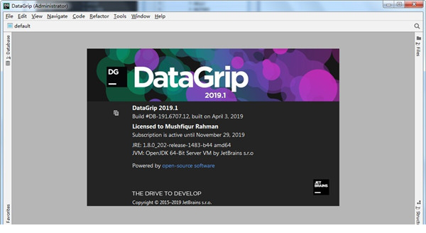 jetbrains datagrip 2019激活破解补丁