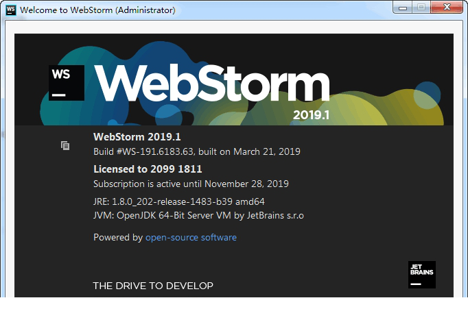 webstorm2019破解版