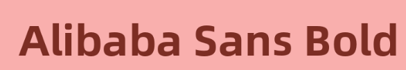 AlibabaSans Bold