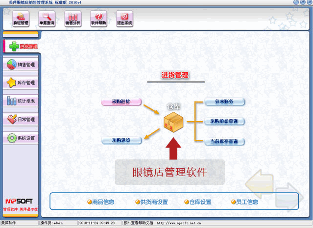 美萍眼镜店管理系统