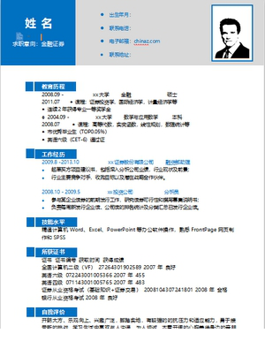 2019应届生简历模板