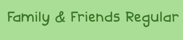 family and friends字体