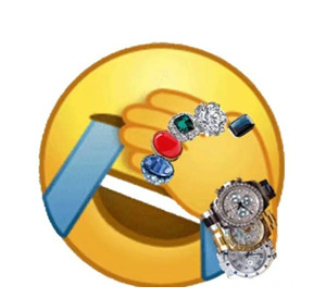 大黄脸土豪捂脸表情包