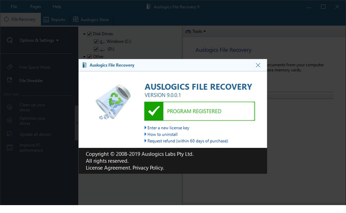 Auslogics File Recovery破解版