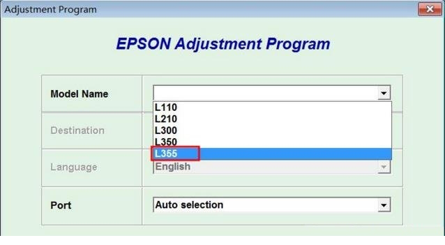 爱普生l355清零经常用的软件