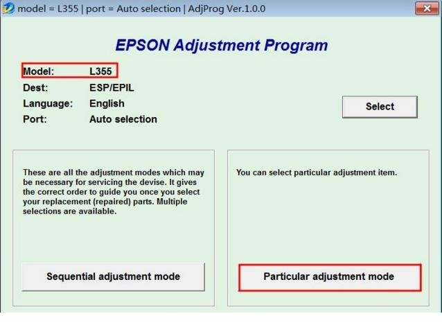 爱普生l355清零经常用的软件