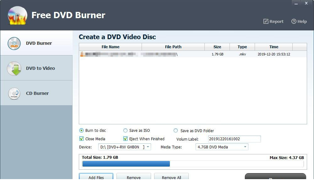  Free DVD Burner