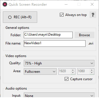 quick screen recorder