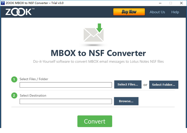 ZOOK mbox to nsf Converter