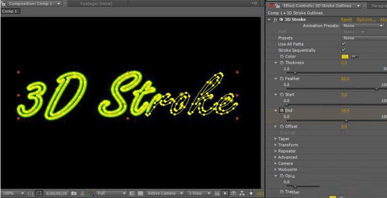 AE描边插件Trapcode 3D Stroke安装