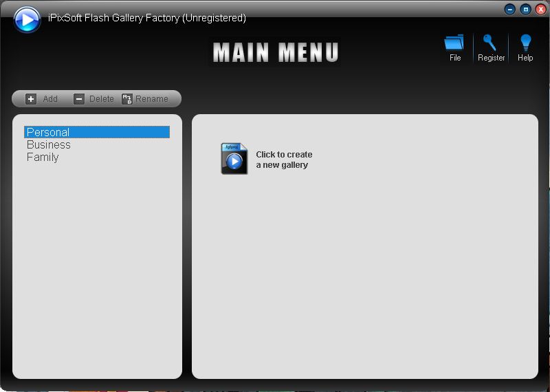 iPixSoft Flash Gallery Factory安装