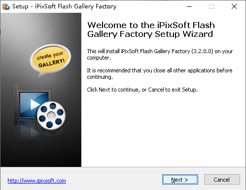 iPixSoft Flash Gallery Factory安装