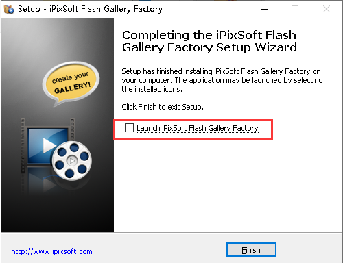 iPixSoft Flash Gallery Factory安装