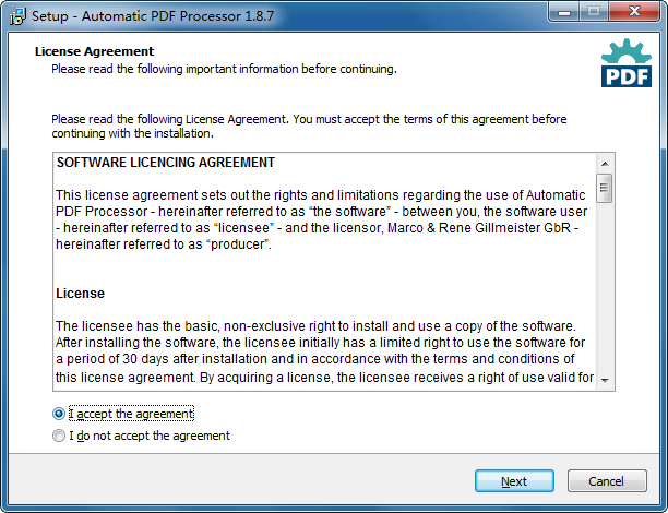 Gillmeister Automatic PDF Processor