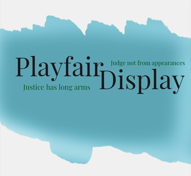 Playfair Display字体
