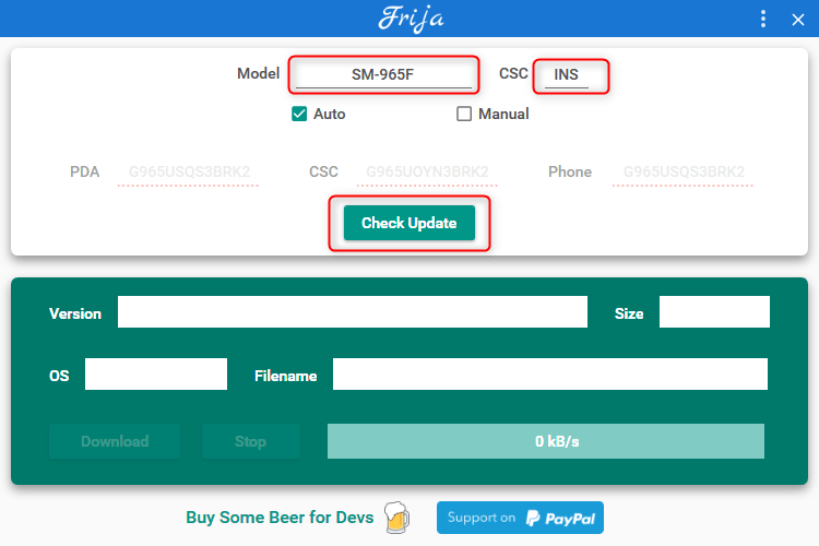 Frija三星官方ROM下载器