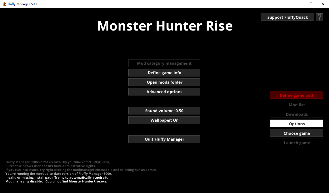 怪物猎人崛起Fluffy Mod管理器