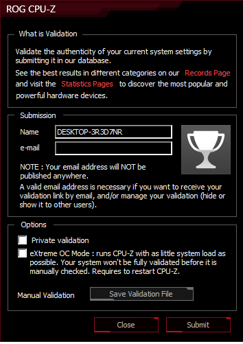 CPU-Z华硕ROG玩家国度定制版