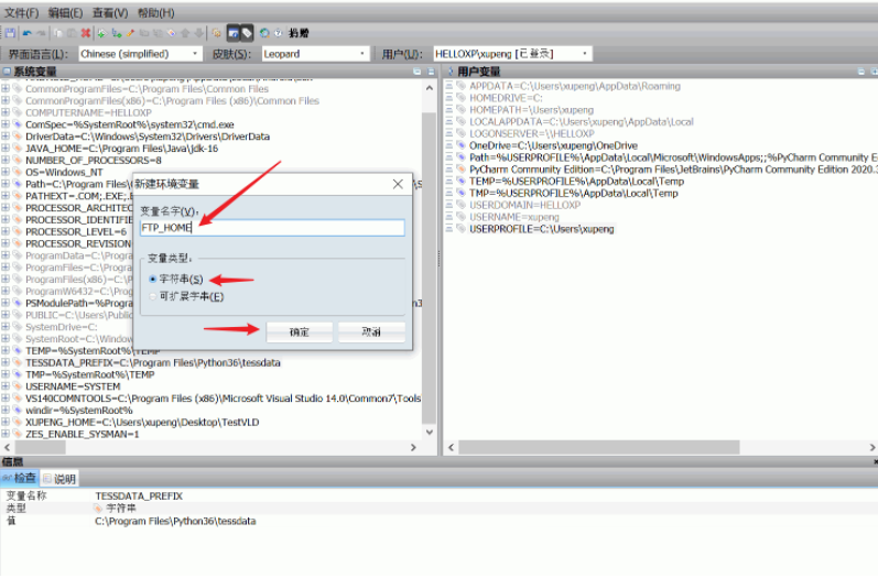 系统环境变量编辑器Rapidee