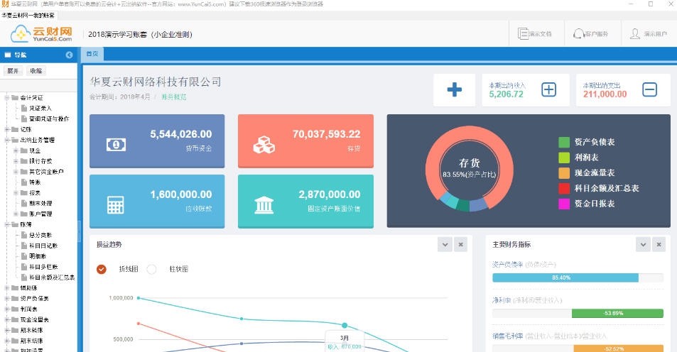 华夏云财网云财务软件 v11.4