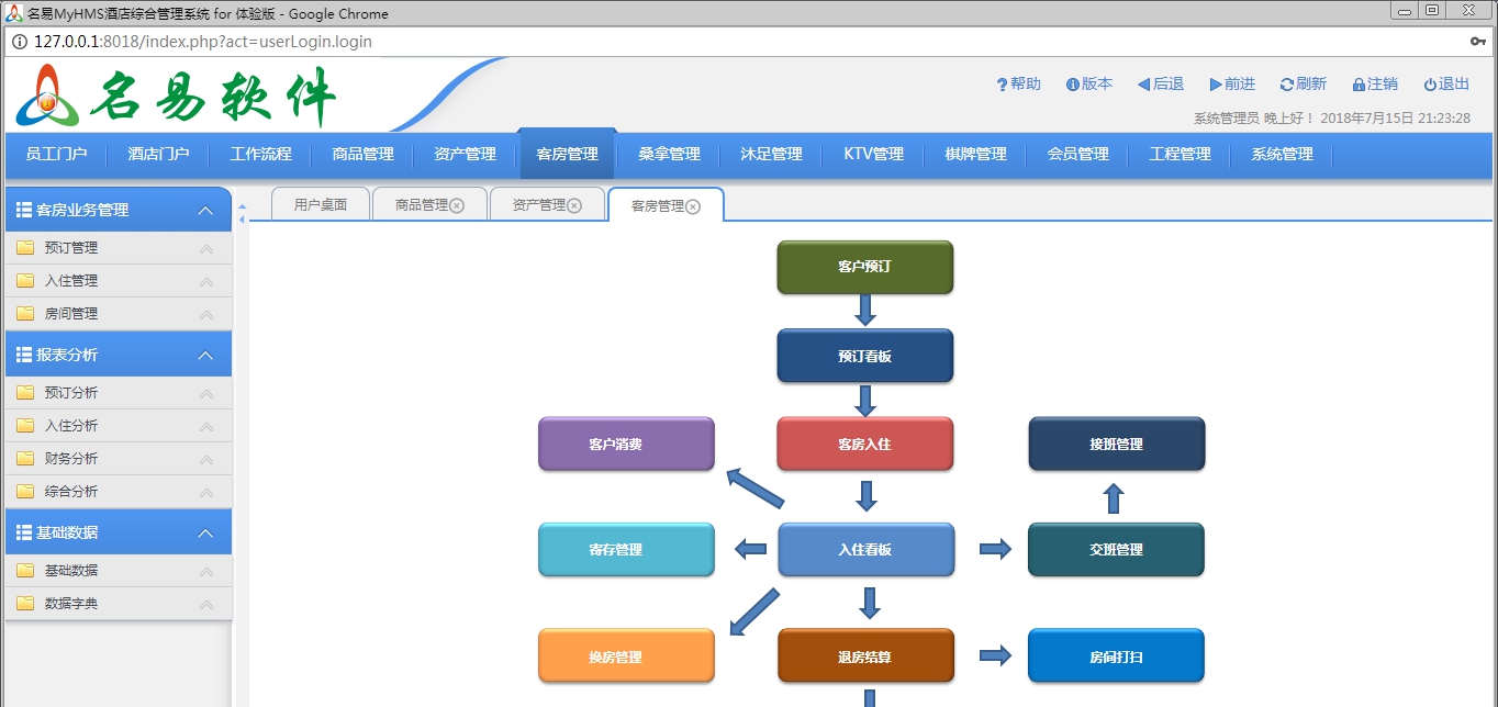 名易MyHMS酒店综合管理系统 v1.5.2.6