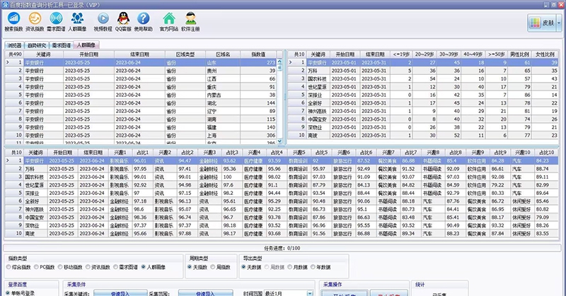 松松百度指数批量查询工具 V9.22