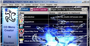 Traction CD Menu Creator v1.23