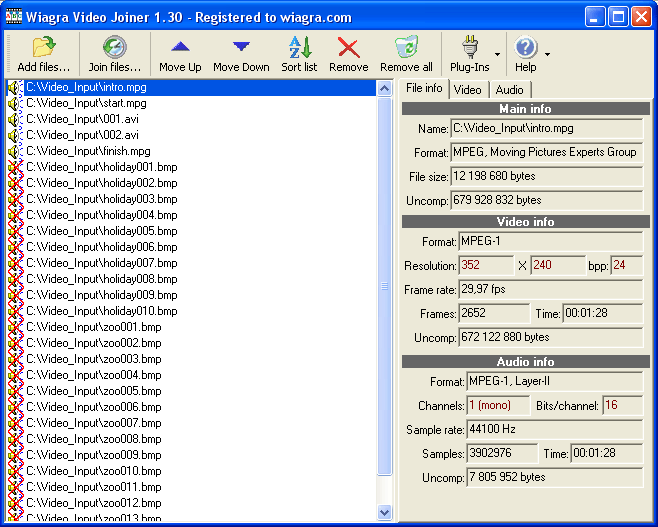 Wiagra Video Joiner v3.6