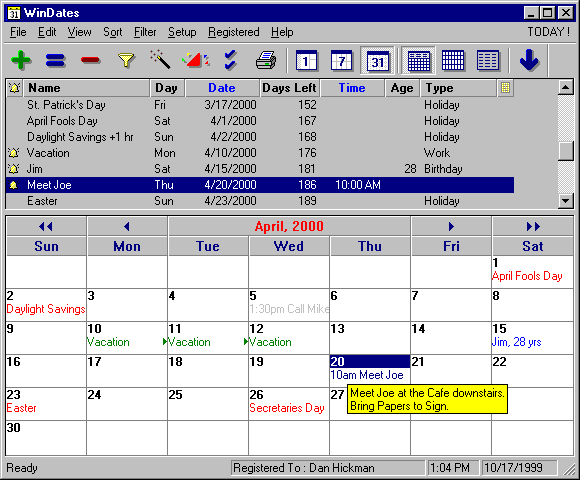 WinDates v5.5