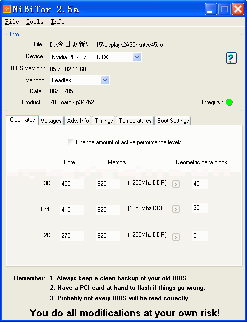 NVIDIA BIOS Editor(NiBiTor) v6.14
