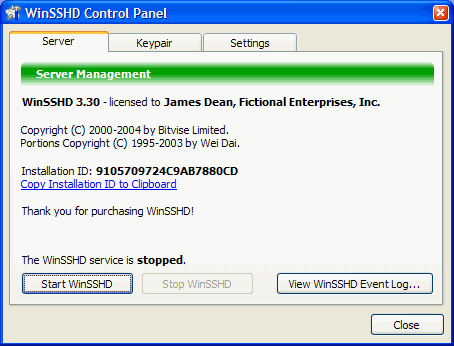 WinSSHD v7.20