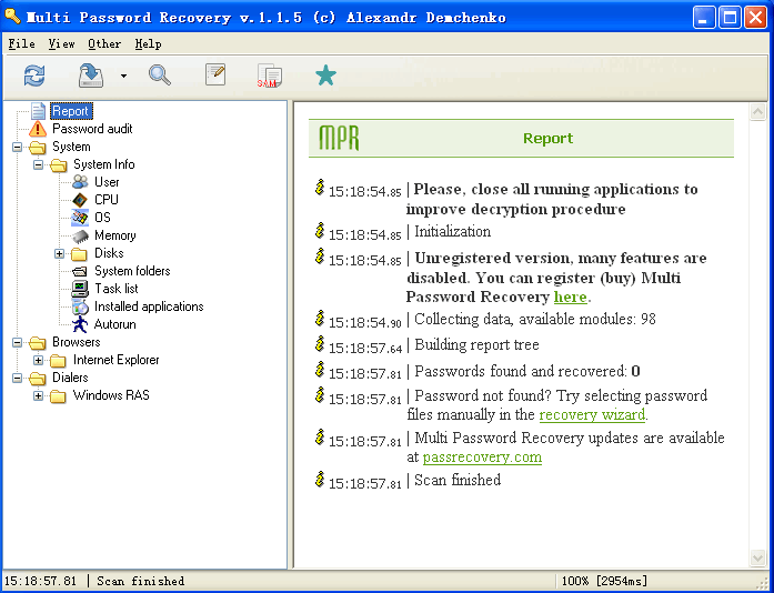 Multi Password Recovery v1.2.14
