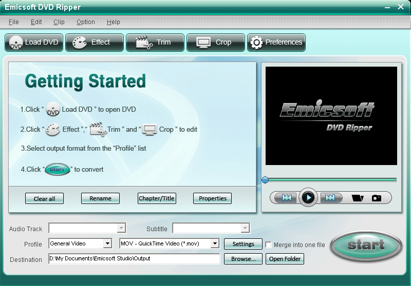 Emicsoft DVD Ripper(dvd转换软件) v5.0.11