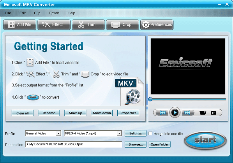 Emicsoft MKV Converter(MKV转换器) v4.1.25