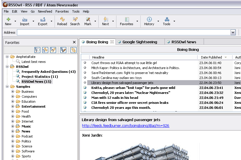 RSSOwl v2.2.4 RSSOwl v2.2.4