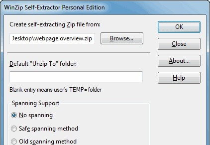 WinZip Self-Extractor v4.7