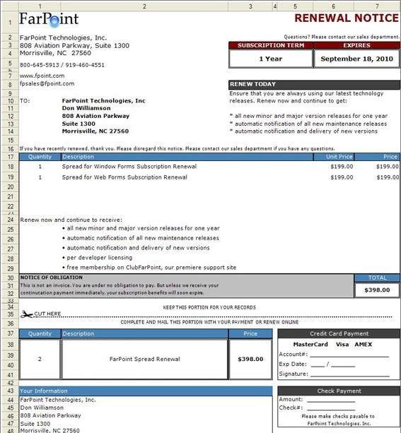 FarPoint Spread for Windows Forms v5.8