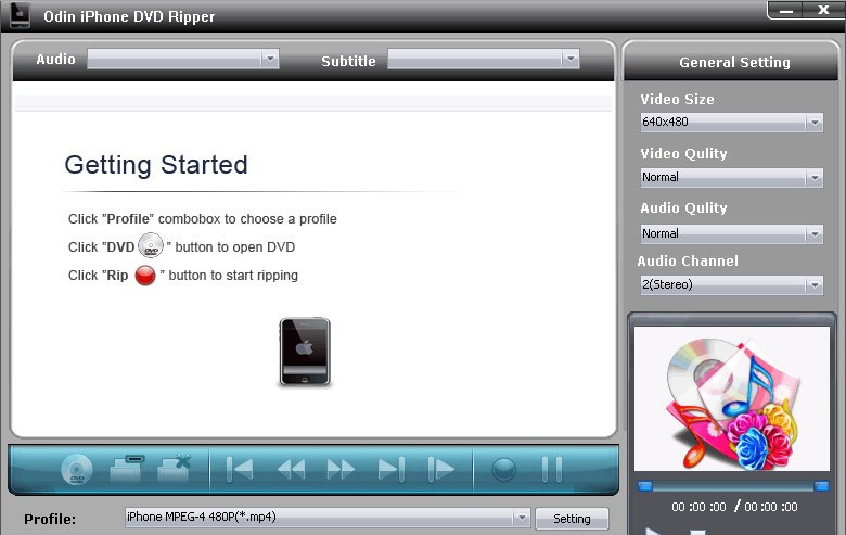 Odin iPhone DVD Ripper v6.5.7