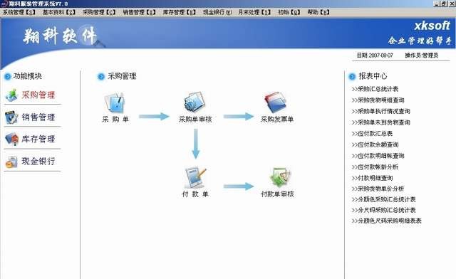 翔科服装管理系统 v8.5