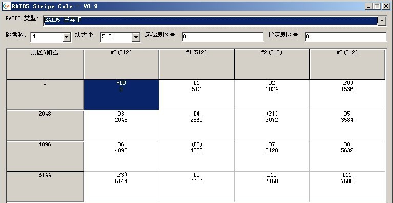 RAID5 Stripe Calc v0.915