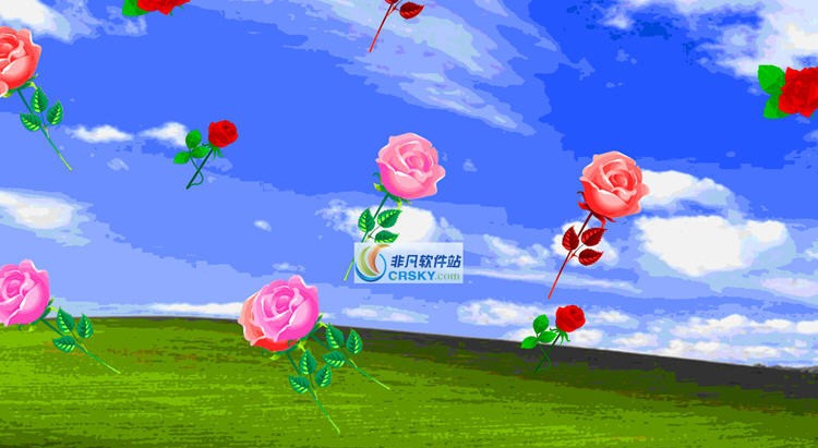 个性玫瑰花屏保 v11.05.06