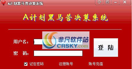 A计划黑马营决策系统 2012v1.4
