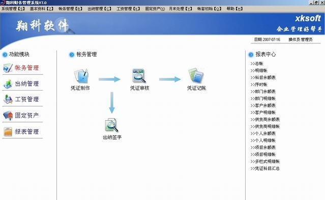 翔科财务管理系统 v8.5