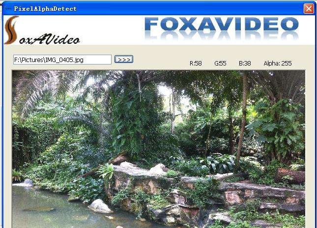 fox查看图片透明度 v0.9