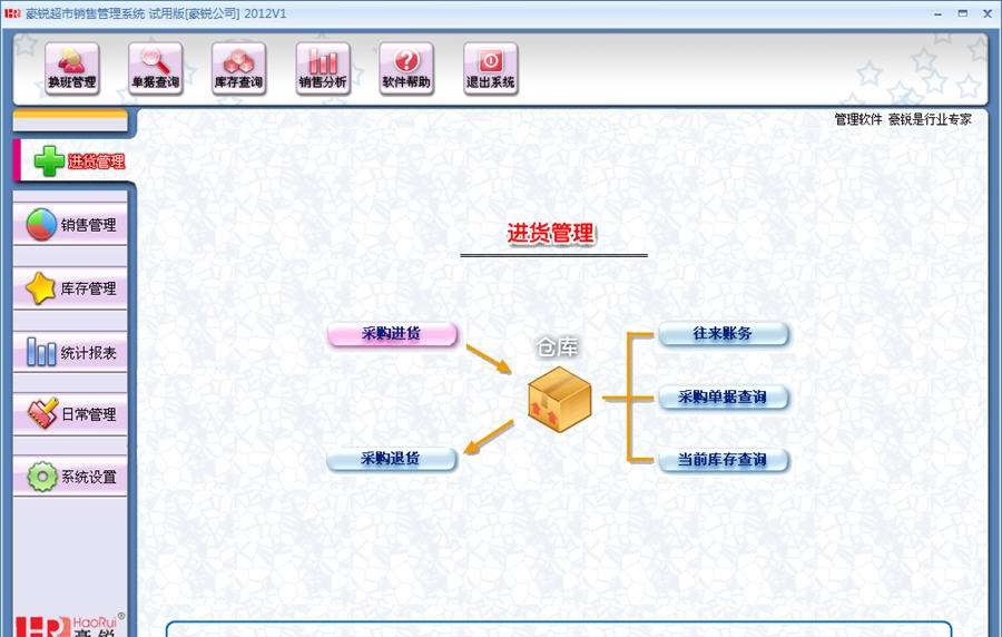 豪锐超市管理软件 v2017