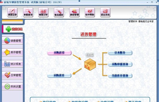 豪锐车辆进销存管理软件 2017