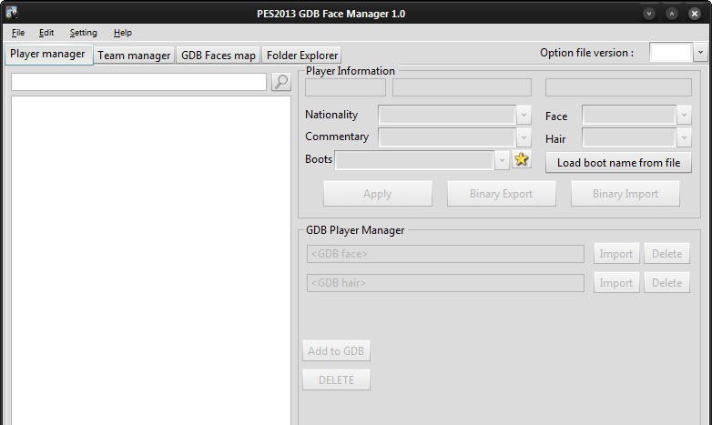 实况足球2013GDB脸型管理器 v1.5