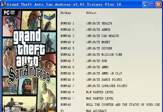 简单侠盗猎车手圣安地列斯外挂 v3.7