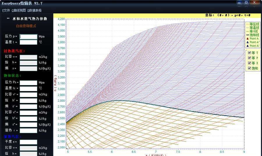 easyquery焓熵图表查询 v2.19